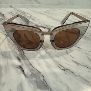 HOOK LDN HK010 Clear Gold Women’s Sunglasses 51-25-135